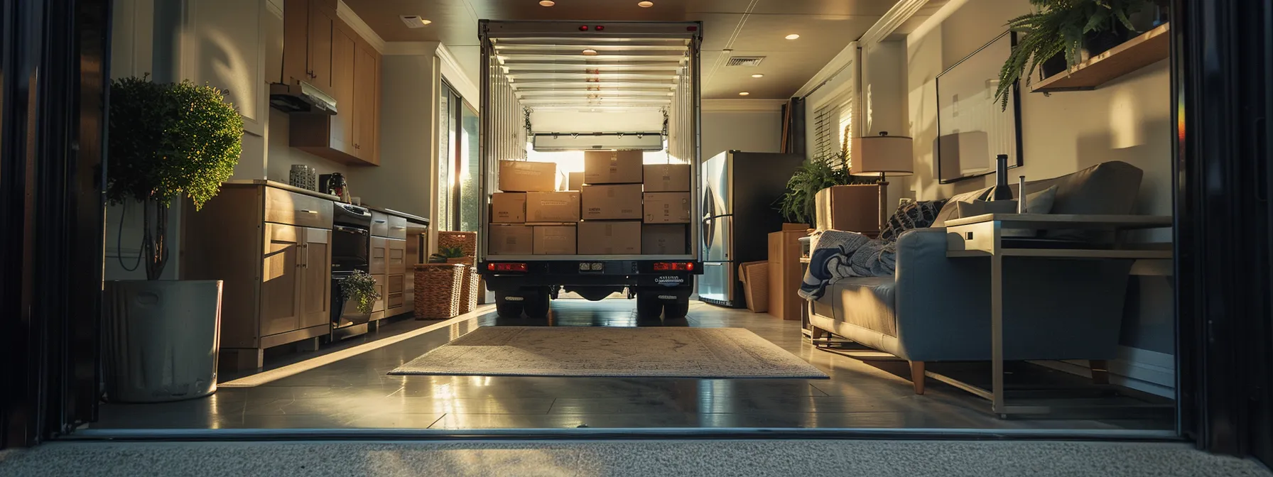 a spacious moving truck filled with carefully packed boxes and furniture, ready to provide comprehensive moving solutions tailored for jacksonville residents.