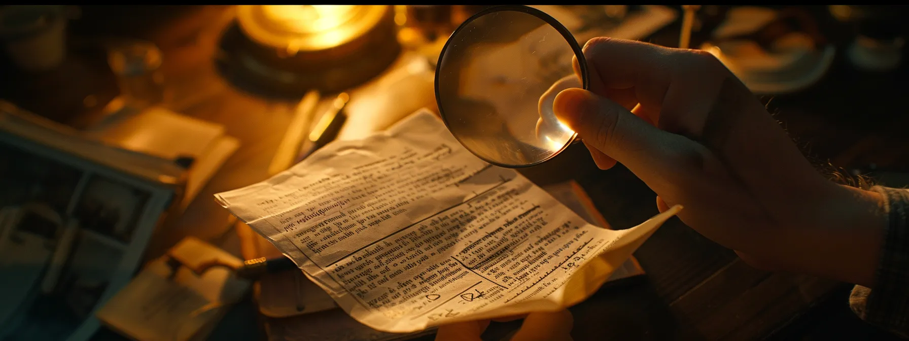 a person scrutinizing a detailed moving estimate with a magnifying glass to uncover hidden fees.