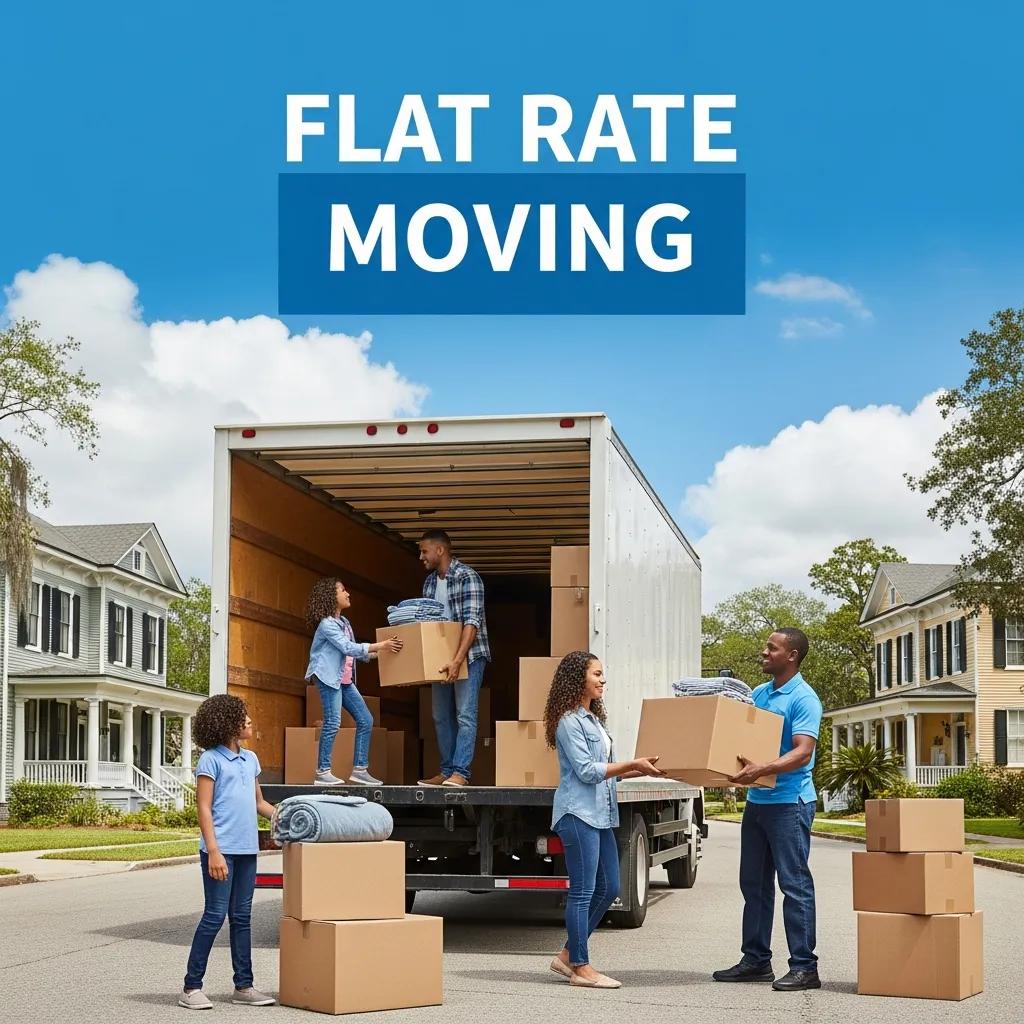 Family packing for a flat rate move in Riverside Avondale, Jacksonville