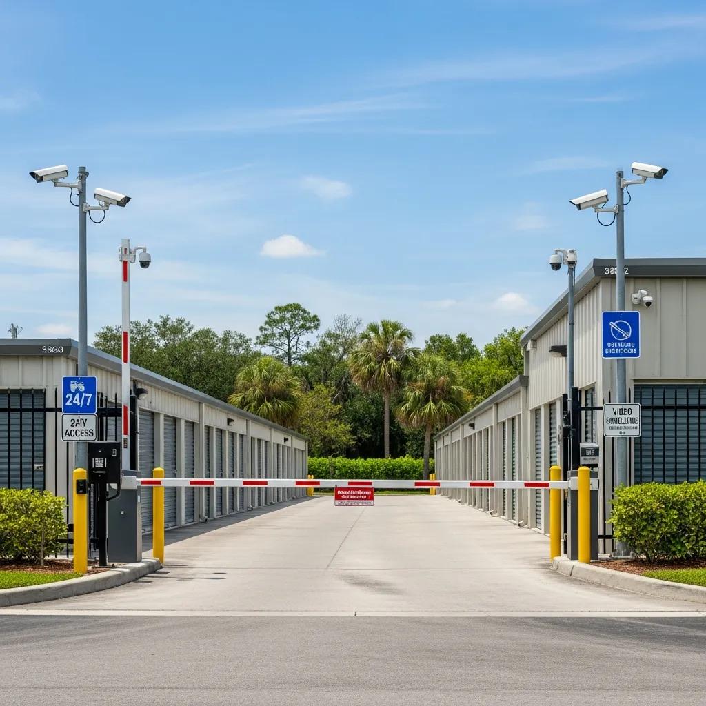 Modern secure storage facility in Riverside Avondale with gated access and surveillance
