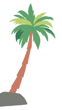 Palm tree graphic symbolizing Florida's tropical environment, relevant to intrastate moving services offered by Skinner Moving & Storage.